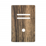 Placa p/ 2 Interruptores + Furo 4x2 - Novara Carvalho